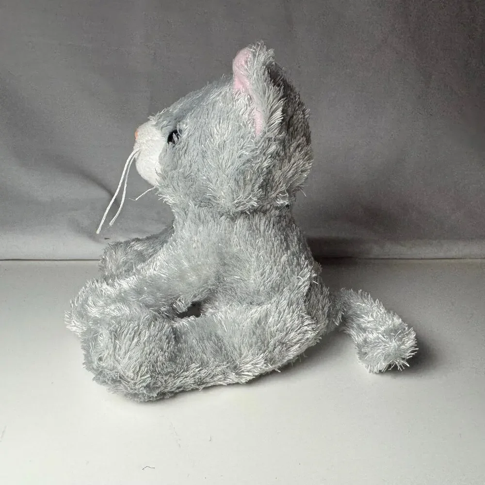 Mary Meyer Fab Fuzz Waffles Grey Gray Kitten Cat Soft Cuddly Adorable Blue Eyes